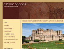 Tablet Screenshot of castillodecoca.com